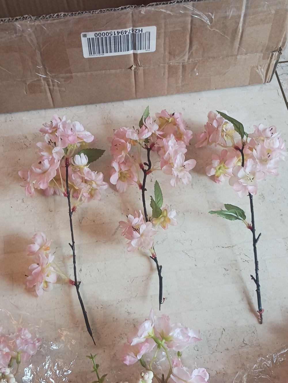 Floral-faux Cherry Blossom "Picks" by Valeri/QVC..NEW In Box,,see Description - Picture 7 of 14